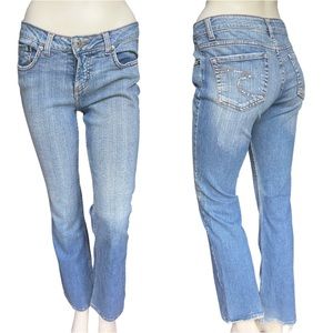Y2K Paris Blue Low Rise Light Wash Bootcut Jeans Size: 9